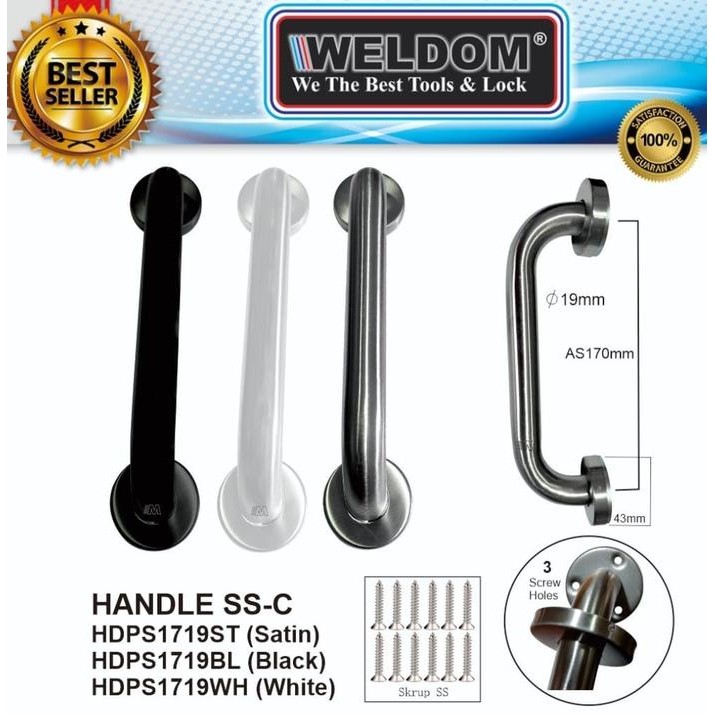 Pull Handle Stainless Tarikan Pintu Garasi Aluminium Kayu