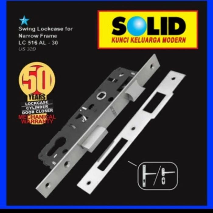 Body Lidah Kunci Alumunium SOLID LC 516 AL 30