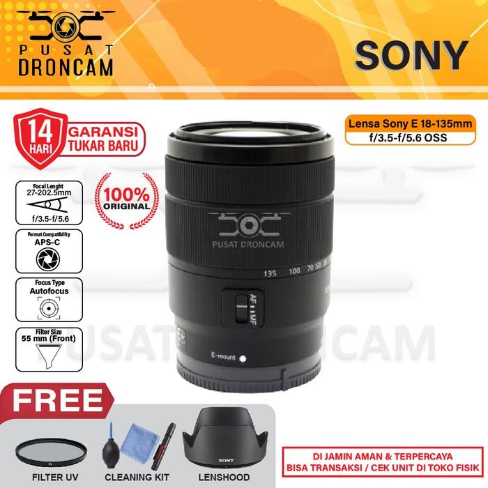 Lensa Sony E 18-135mm f3.5-5.6 OSS Sony E 18-135 mm OSS Bergaransi