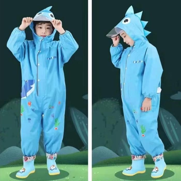 Jas Hujan Anak Jumpsuit Lucu / Baju Hujan Anak Jaket Celana / Mantel Hujan Anak / Mantel Anak