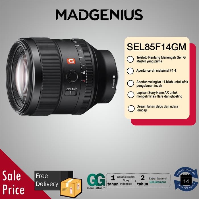 SONY FE 85mm F1.4 GM / Lensa Sony G Master Fix 85mm / SEL85F14GM