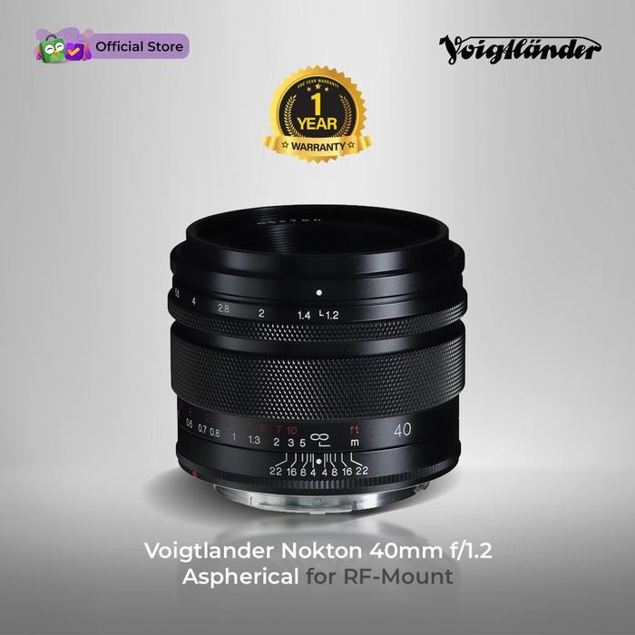 Voigtlander Lens 40mm f1.2 RF-Mount Nokton for Canon RF - Lensa Kamera - Lensa Canon - Canon Lens