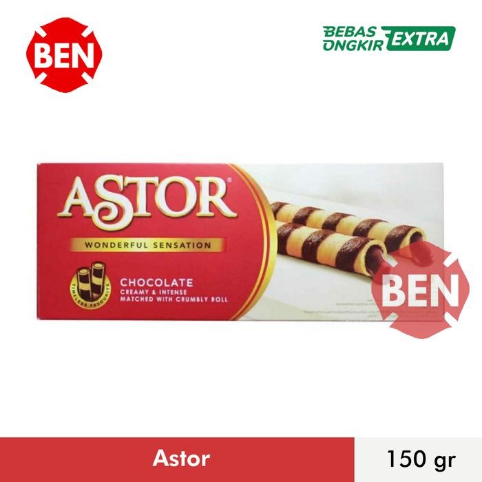 

New Astor Wafer Stick Chocolate 150g 150gr 150 g gr Coklat Mayora Besar