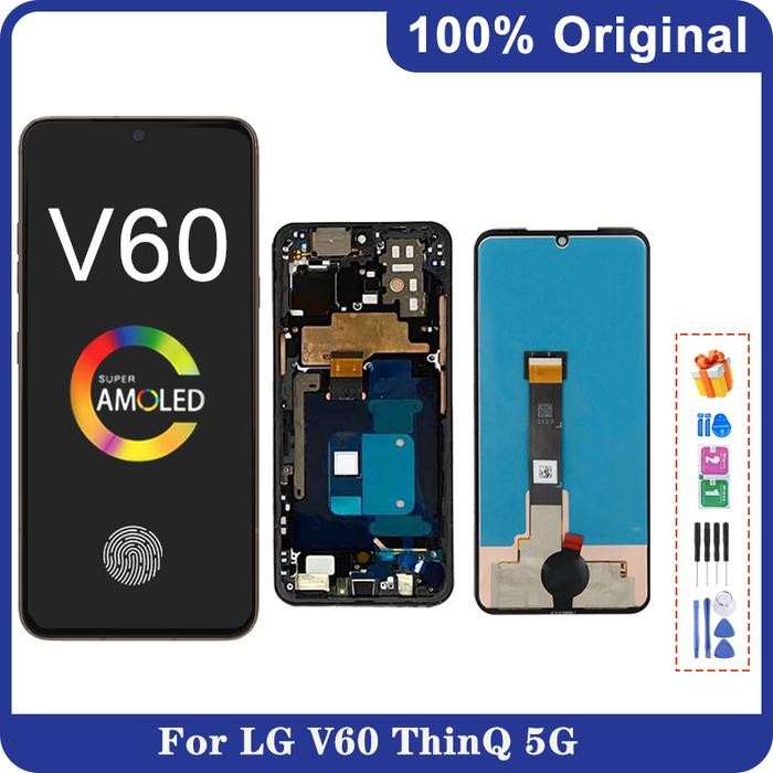 6.8inchOriginal AMOLED For LG V60 ThinQ 5G LMV600EA LMV600 LCD Disp