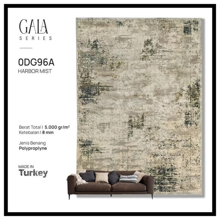 Permadani Turki Motip Abstrak Ukuran 3X4