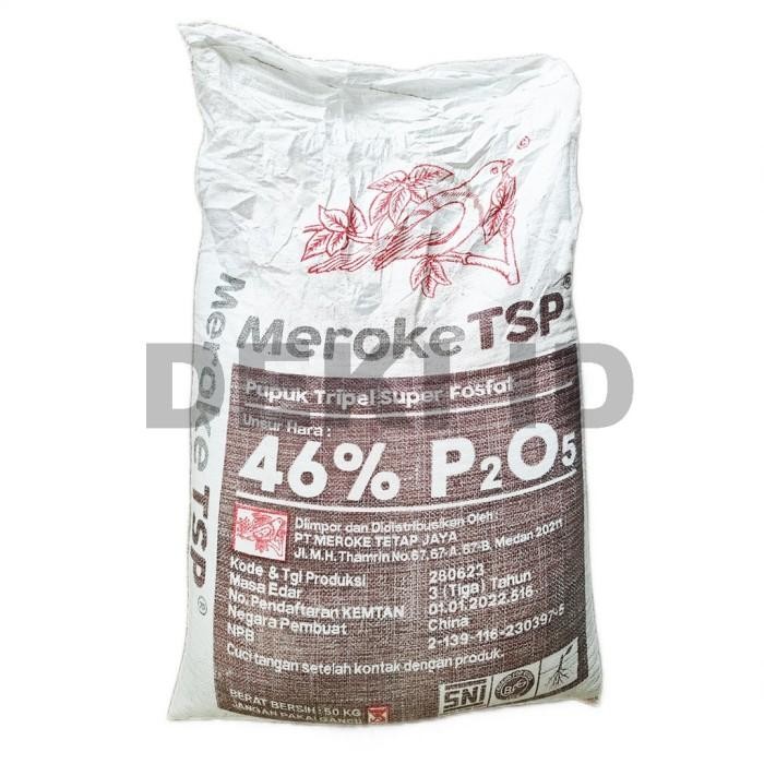 Tsp Meroke 46% 50 Kg Via Kargo Pupuk Pospat Penguat Akar Tanaman