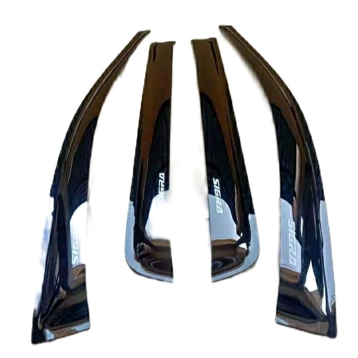 Talang air pintu mobil Sigra aksesoris variasi mobil Talang air hujan pasang setengah body Car