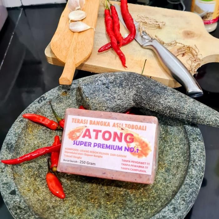 

TERASI BANGKA SUPER PREMIUM ATONG Belacan bangka asli toboali 250 gram