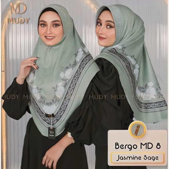 MURVI HIJAB-MUDY//Jilbab instan daily hijab bergo JUMBO motif