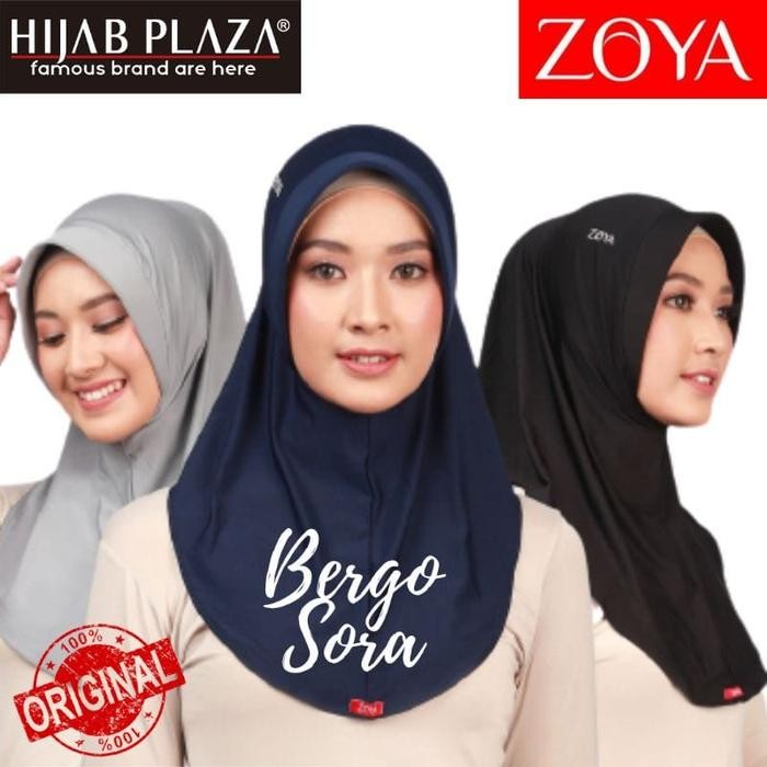 Hijab Instan /Bergo Sport/Zoya Bergo Sora dengan Pet Kecil Cantik