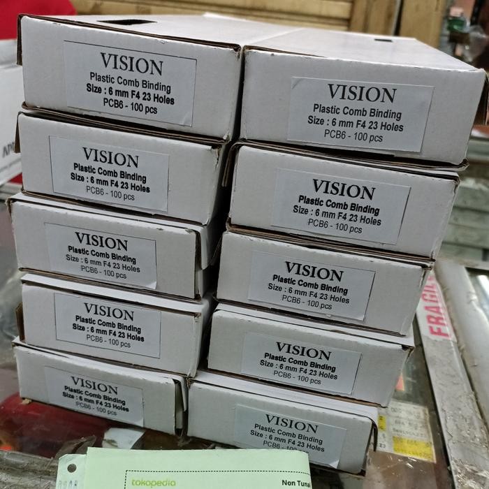 Spiral Plastik Jilid 1/4 Inch 6Mm Folio 23 Lubang Ring Jilid Plastik