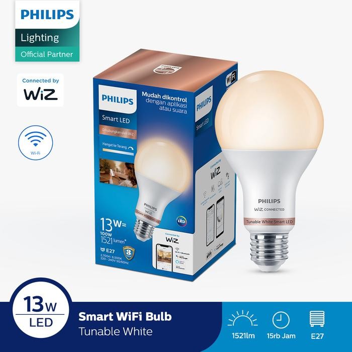Philips Lampu Smart Wifi Led 13W With Bluetooth - Tunable White