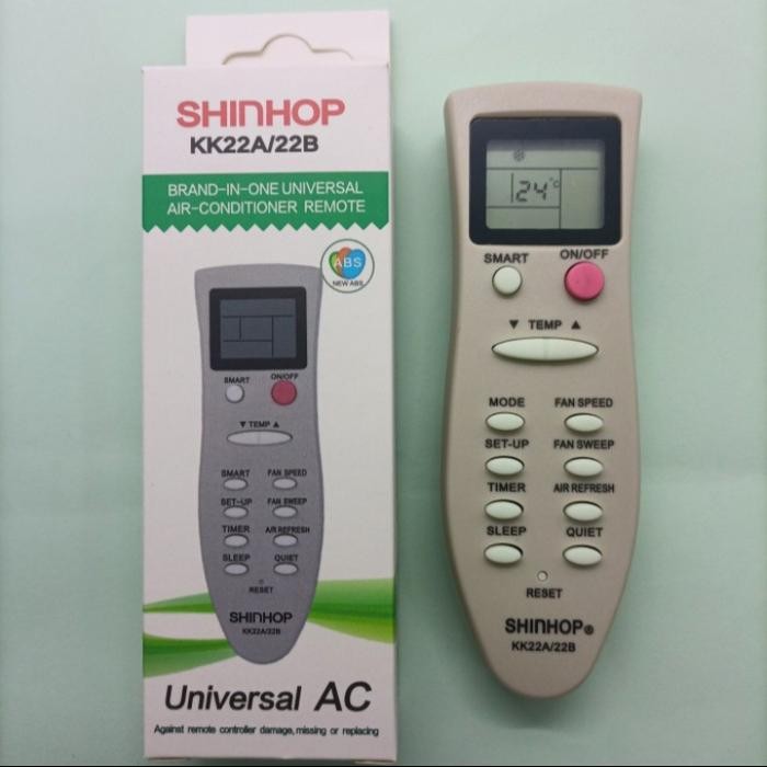 REMOTE REMOT AC CHANGHONG MULTI UNIVERSAL SHINHOP KK22A/22B GROSIR
