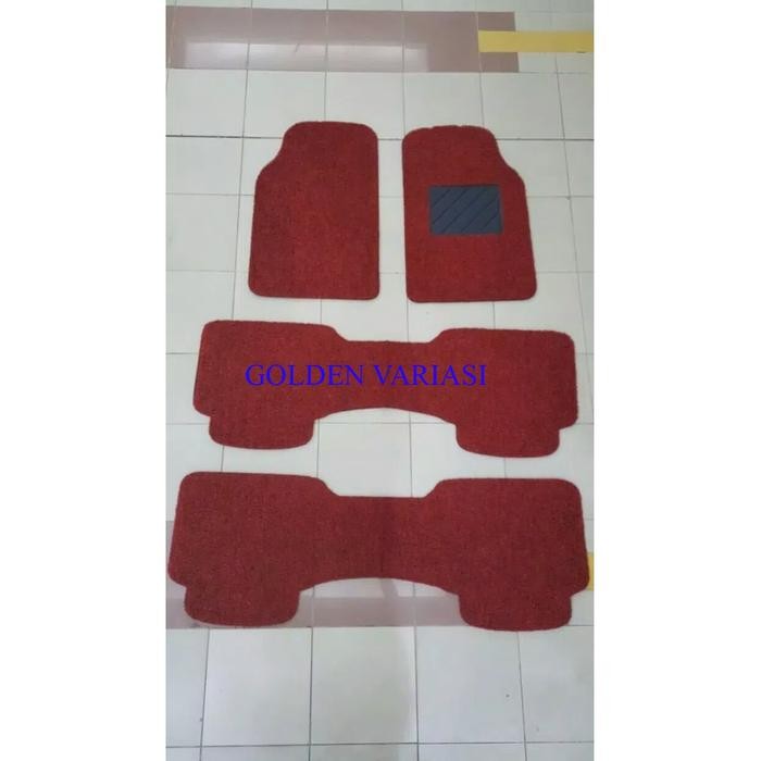 Karpet Mie/Bihun 3 Baris Mobil Mobilio Merah