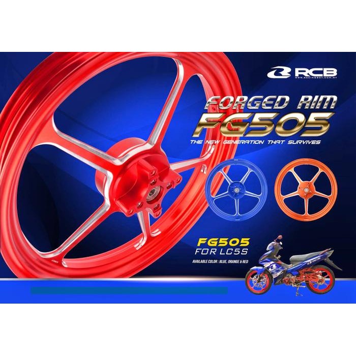 velg rcb fg 505 jupiter mx series forged rims