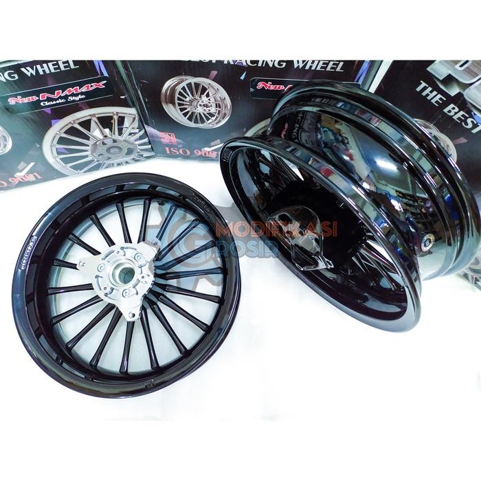 Velg Racing Tapak Lebar POWER New Nmax 155 2020 CLASSIC P18 Black Ori