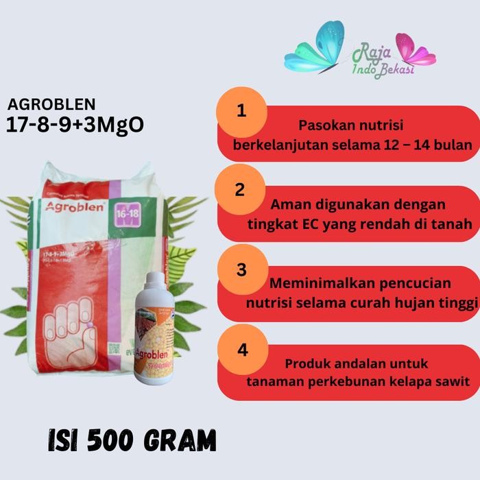 Raja Indo 25Kg Pupuk Agroblen 17-8-9+3Mgo - Dekastar Agroblend 1789 17 8 9