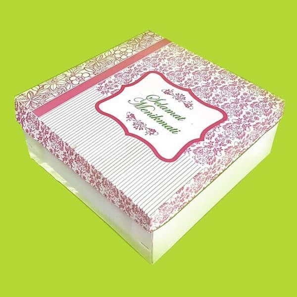 Tps Motif Sm 18X18 50 Pc Kotak Dus Nasi Katering Lc 18