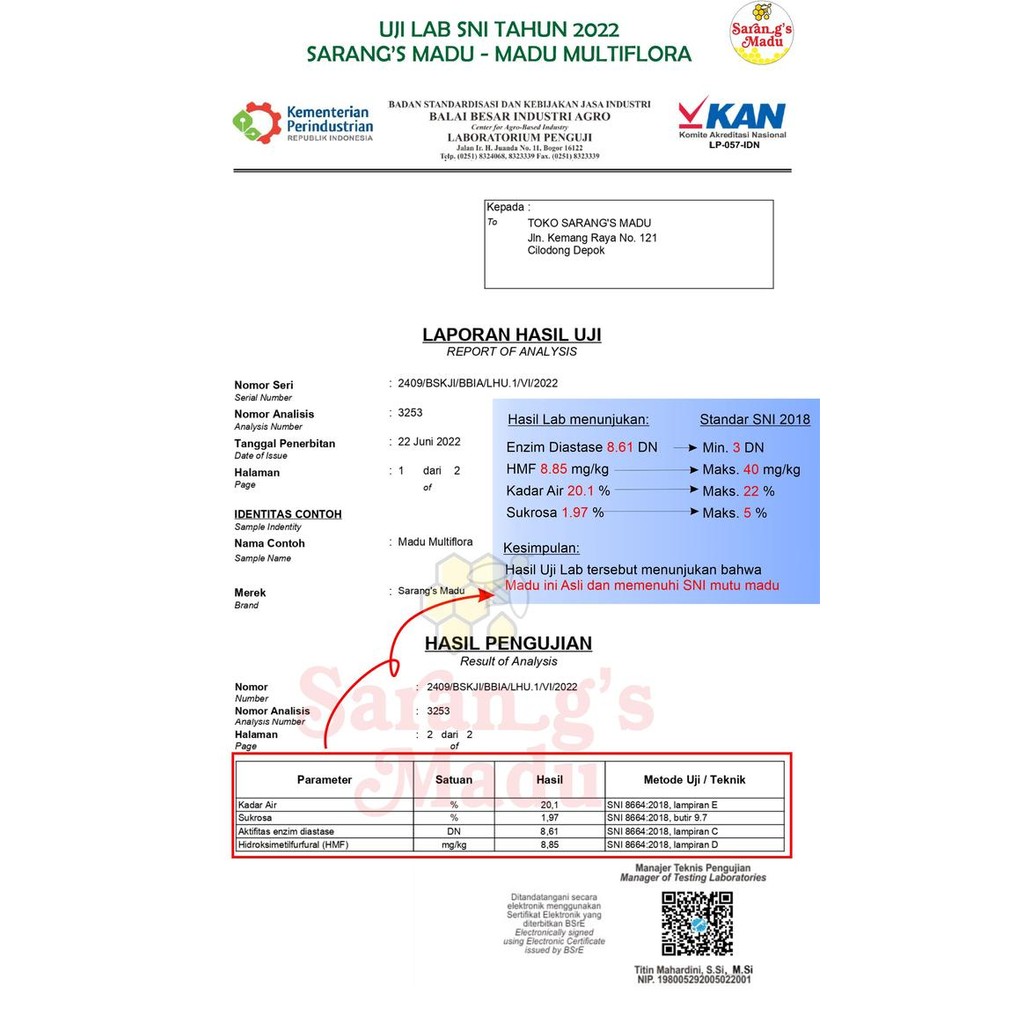 

Madu Multiflora - Pure Honey - Raw Honey 900Gr