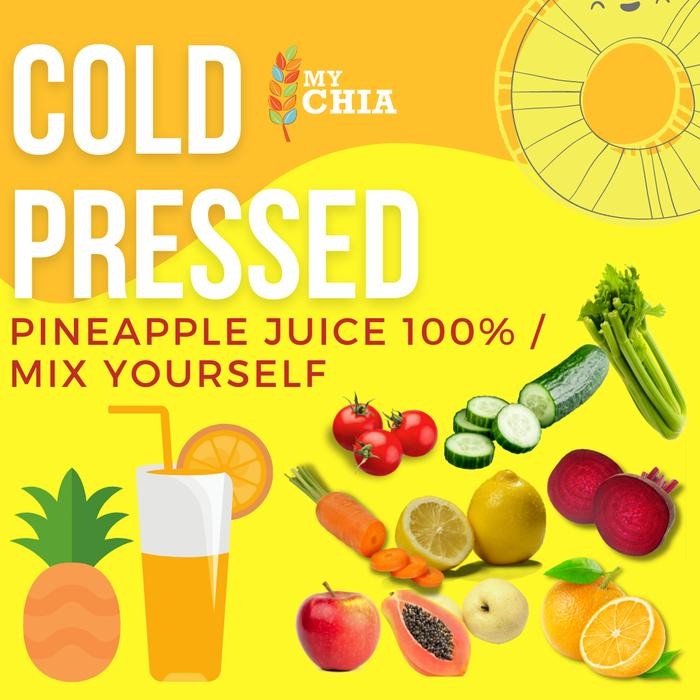 

Jus Nanas Madu 500Ml Raw Cold Pressed Murni Pineapple Juice Pure