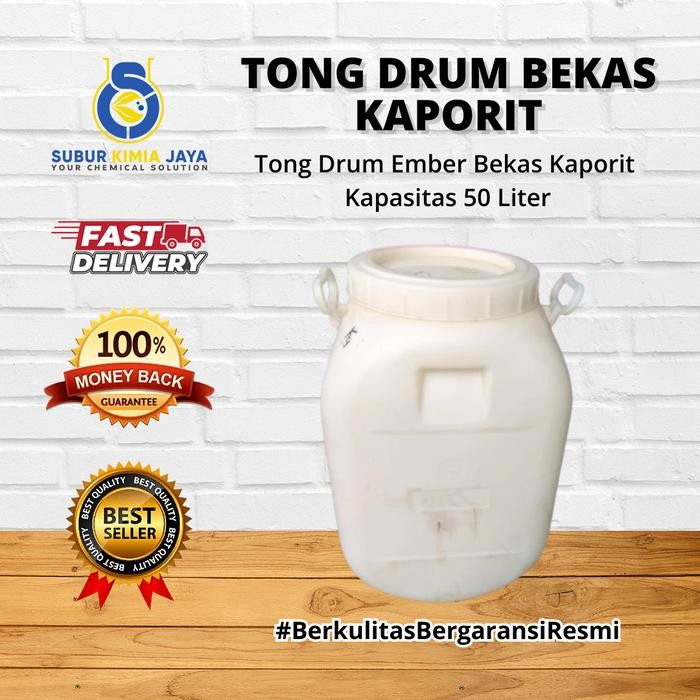 Tong Drum Ember Bekas Kaporit Kapasitas 50 Liter masih ready