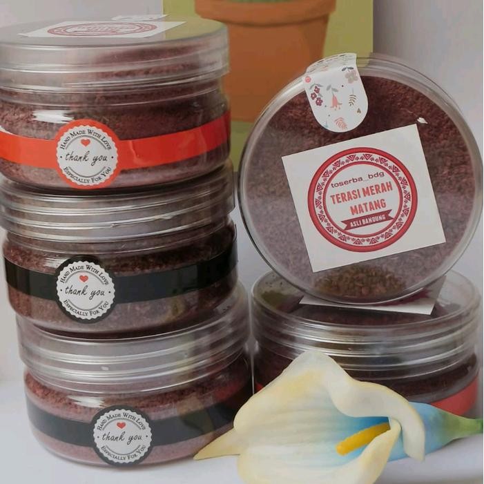

paket terasi merah dan terasi bawang kemasan spesial Alami