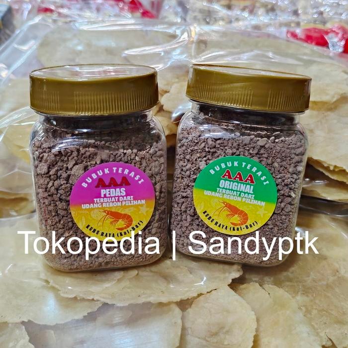 

Bubuk Terasi Udang Rebon AAA Pedas Original Sambal Terasi Pontianak
