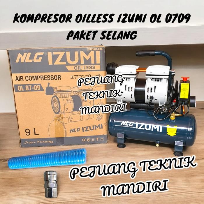 Kompresor Angin Oilless Izumi Ol 0709 / Compresor Oil Less Izumi 3/4Hp