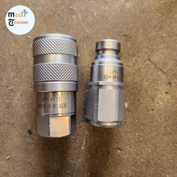 Quick Coupler Hydraulic 1/4" Flat Face / Quick Coupling 1/4"Flat Face