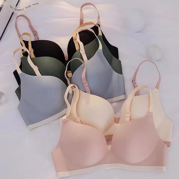 Bra Busa Tebal Wanita Polos Busa Push Up Bra Fashion Seamless Pakaian dalam BH 9015