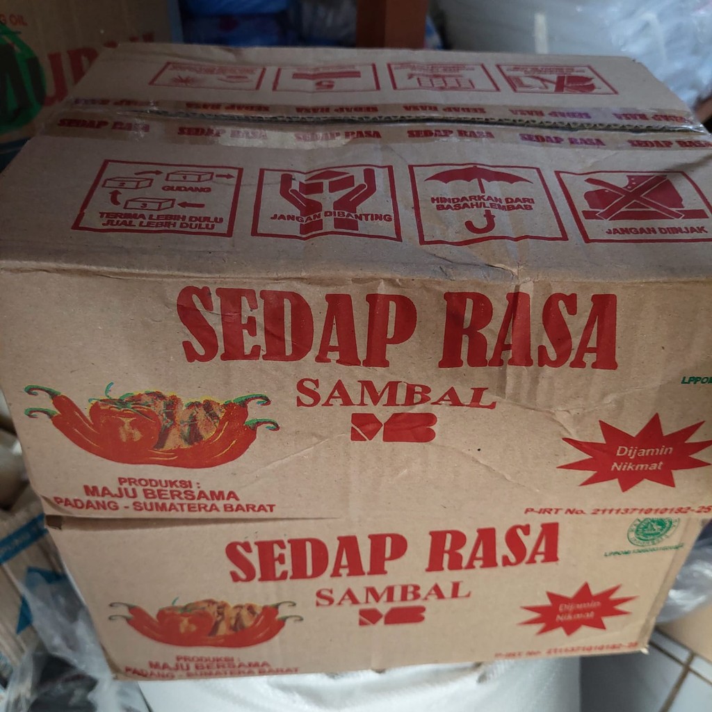 

Saus Sambal Sedap Rasa 1 Dus (12 bungkus x 630 gram)