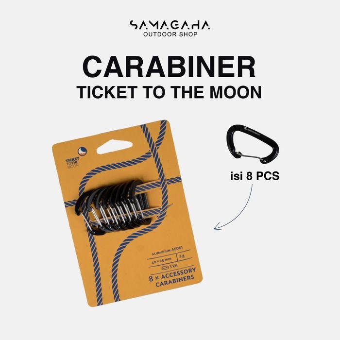 Jual [READY] carabiner ticket to the moon - carabiner accesories ticket to the moon