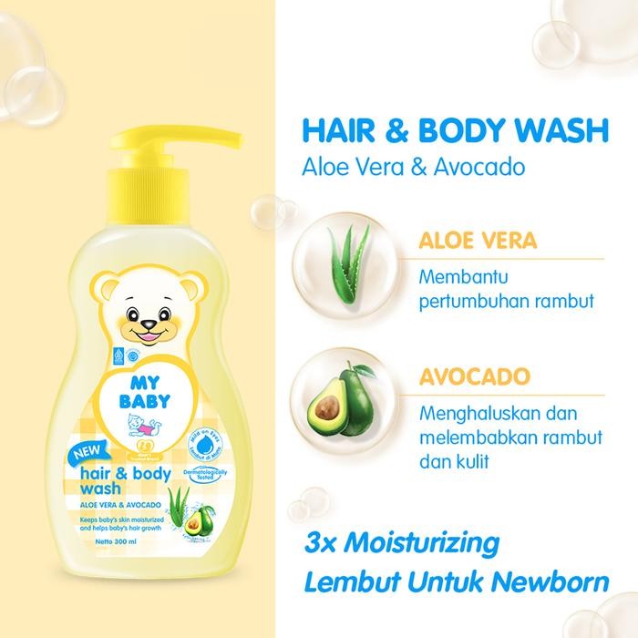 My Baby Hair & Body Wash Sabun Mandi Bayi Cair 300 ml