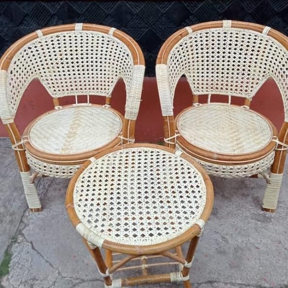 Kursi Pelangi Rotan Asli/Kursi Teras Rotan Asli Pelangi