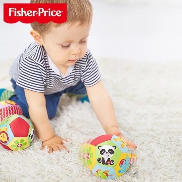 Bola bantal fisher price - rattle ball - kado bayi - kado anak -
