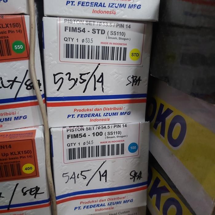 piston fim 53.5 54 54.5 55 pen 14 mm masih ready