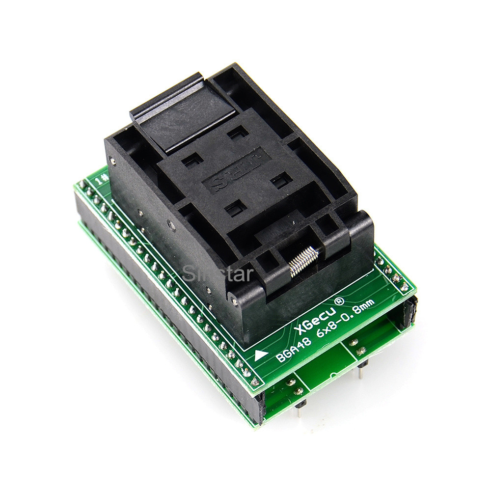 

BGA48 adapter BGA48(6x8)-0.8mm XG-BGA48-0.8 only for XGecu T56 programmer
