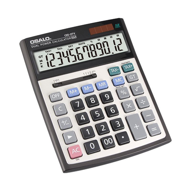 

OSALO 2TV Dual Power Tax Rate Calculator Large Display Screen Student Teaching Examination Office