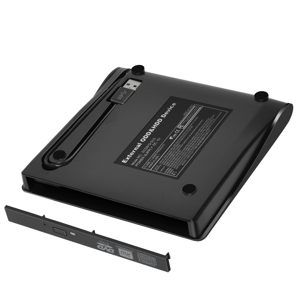 12.7mm USB 3.0 DVD Drive External Optical Drives Enclosure SATA to USB External Case For Laptop