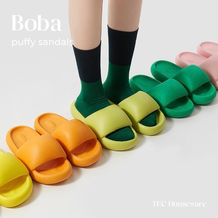 

TECBOBA NEW Sandal Empuk Tebal PVC Kualitas Tinggi Anti Licin Sandal