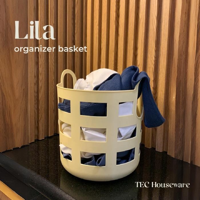 

TECLILA Organizer Basket Keranjang Serbaguna Laundry Basket Stationery Basket Keranjang Pasar Tempat