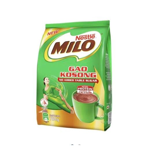 

Milo Instant Chocolate Malt Drink Powder Gao Kosong 750g / Milo Kosong