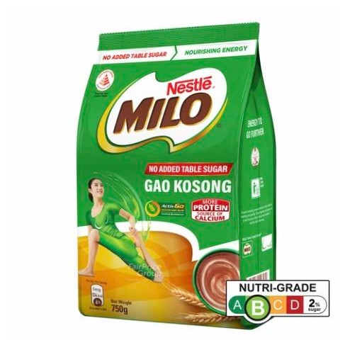 

Milo Instant Chocolate Malt Drink Powder with Milk - Gao Kosong 750g