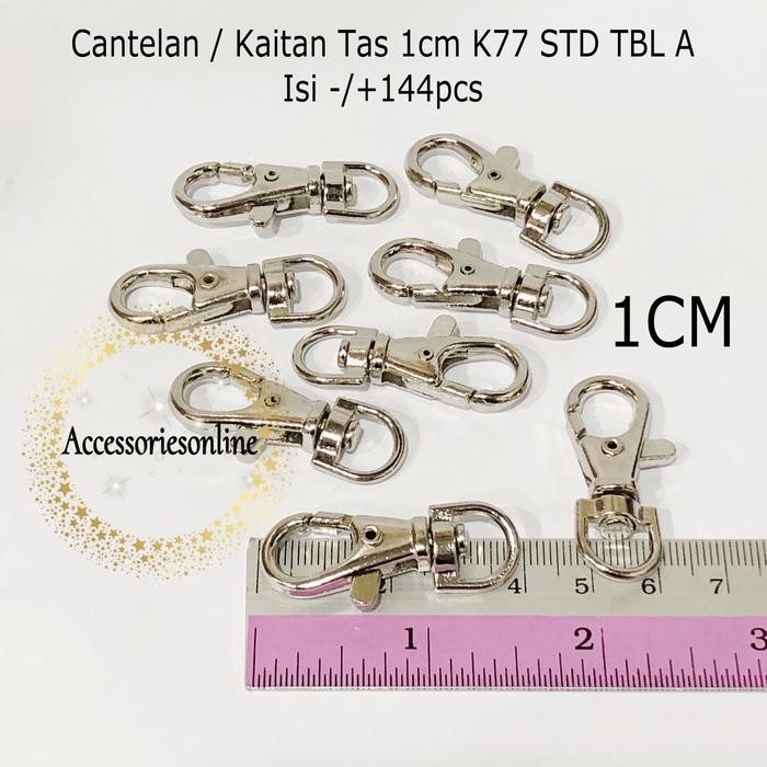 Cantelan Tas / Kaitan Tas / ID CARD 1 cm (K77 STD TBL A) PerGross NKL
