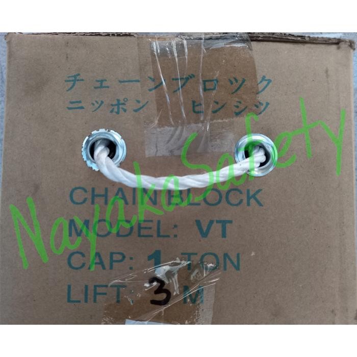 Chain Block Toyo 1Ton x 3Meter / Takel / Katrol Angkat Standar Jepang