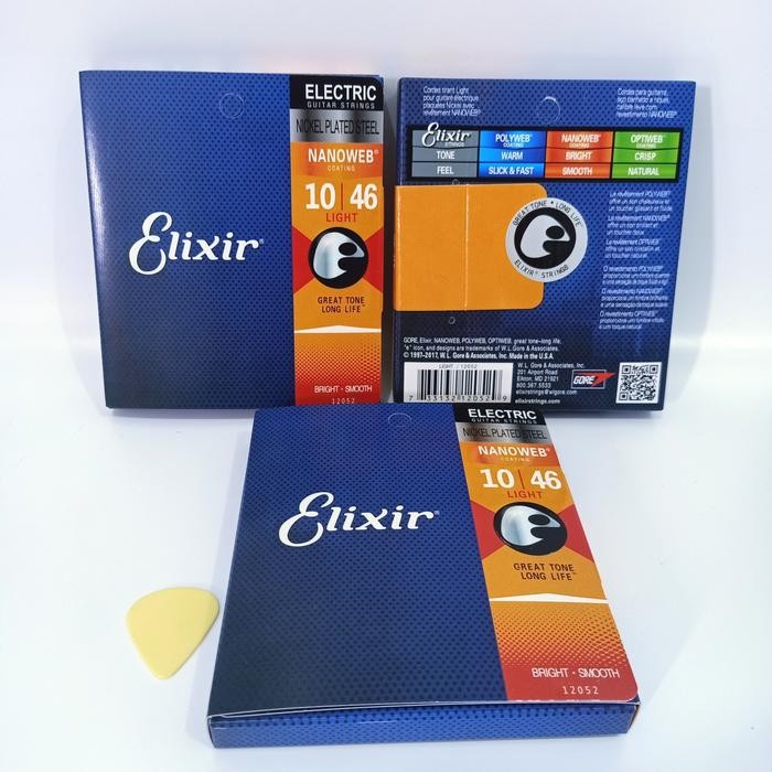 senar gitar elixir eletrik 10-46/senar gitar elixir/senar elixir 010
