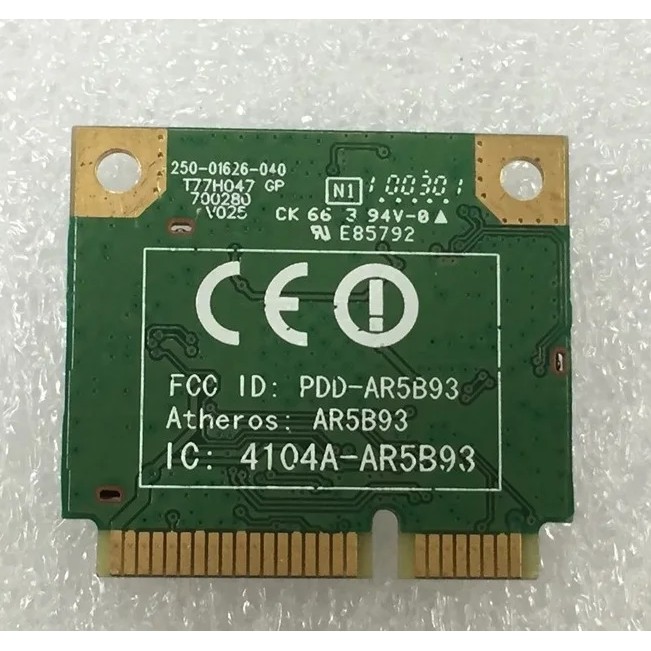 SSEA Wholesale SSEA for Atheros AR5B93 802.11b/g/n Half MINI PCI-E Wireless WiFi Card 300Mpbs tested