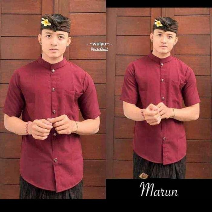 Baju Kemeja Putih Safari Pakaian Adat Bali Pria Terlaris