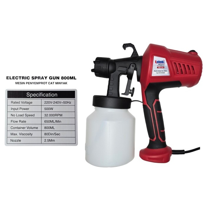 Terbagus Alat Mesin Kompresor Semprot Penyemprot Semprotan Cat Air Minyak Tembok Kayu Besi Furniture