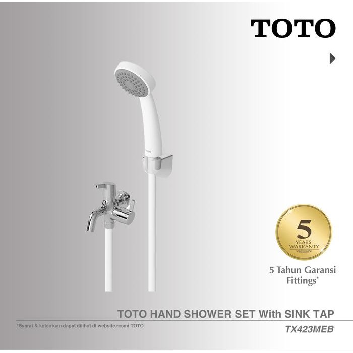 Toto Hand Shower Set With Sink Tap Tx423Meb Set Shower Dan Keran Pasti Ori